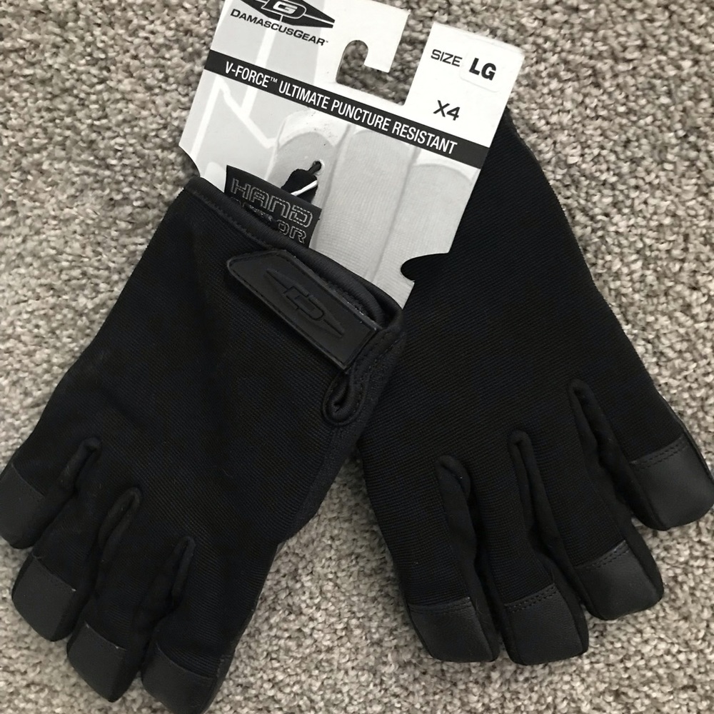 NWT DamascusGear Puncture Resistant Tactical Duty Gloves Sz L